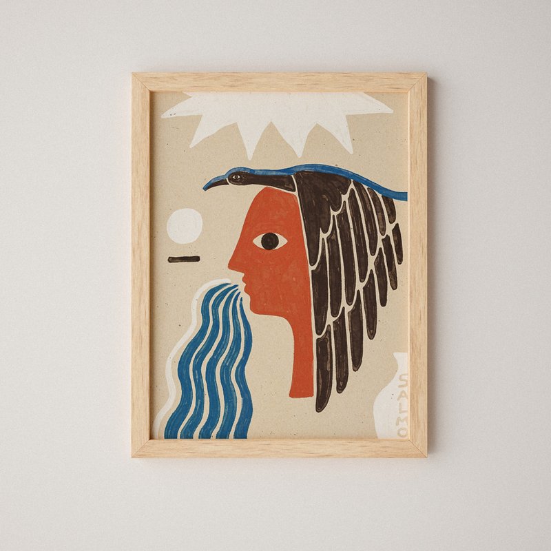 Rise 上升 - 印刷画/海报 - 海报/装饰画/版画 - 纸 橘色