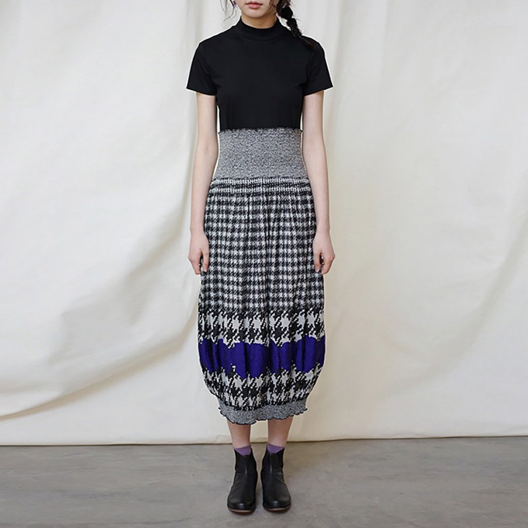 Jacquard Dress Skirt - 洋装/连衣裙 - 羊毛 多色