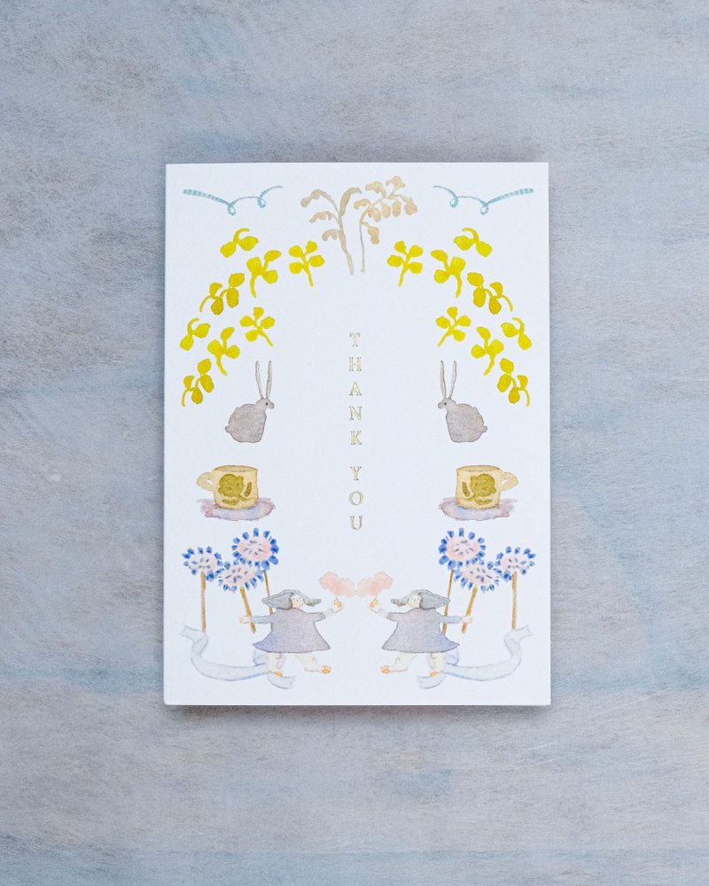 棉花糖 感谢卡 - 卡片/明信片 - 纸 