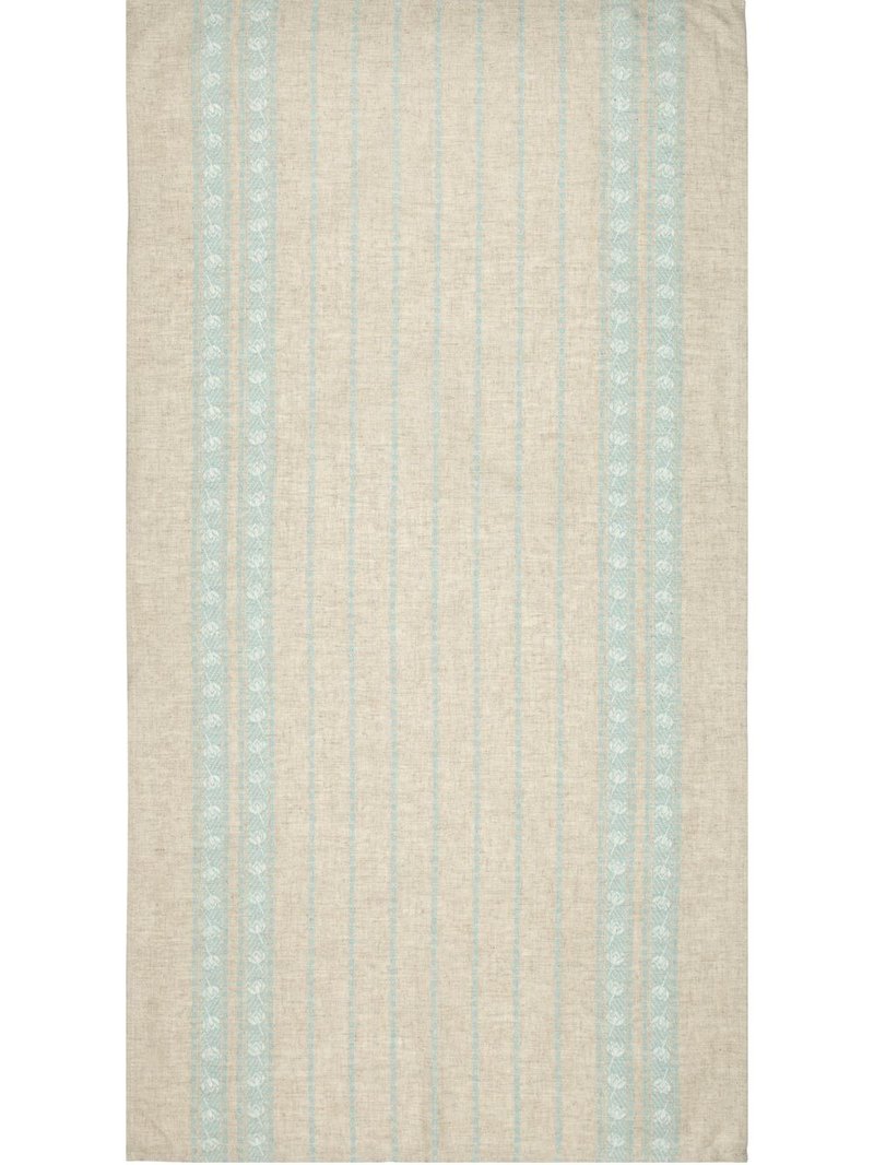 麻条纹茶巾厨房毛巾 98 x 51 厘米挂环 - 毛巾浴巾 - 亚麻 灰色