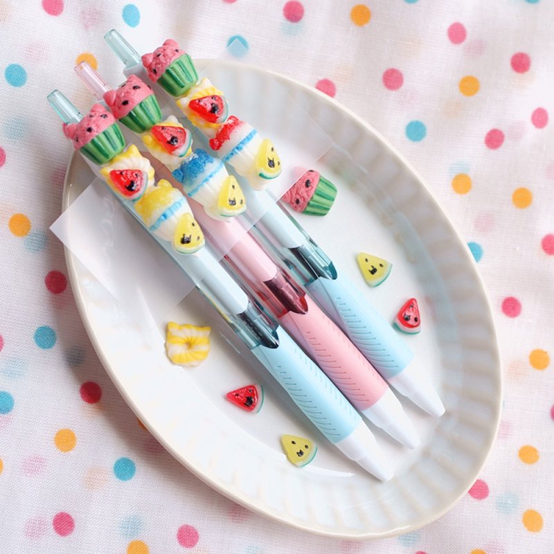 西瓜与刨冰原子笔 - 圆珠笔/中性笔 - 粘土 红色