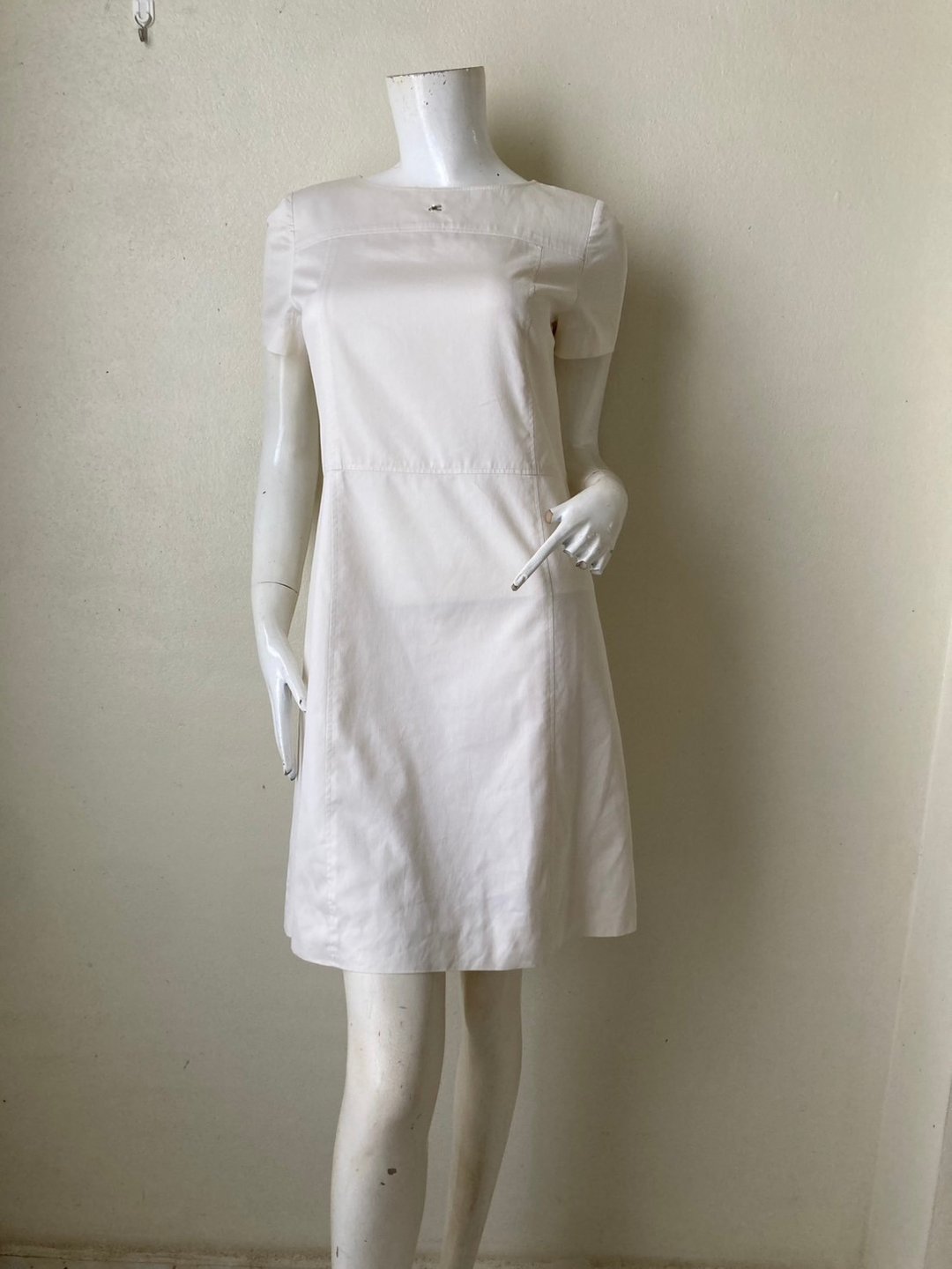 古着 Courreges 纯棉迷你洋装 尺寸 9 适合 S-M - 洋装/连衣裙 - 棉．麻 