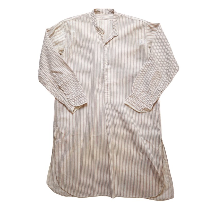 1940s 法国米白条纹工作衬衫 - 其他 - 棉．麻 
