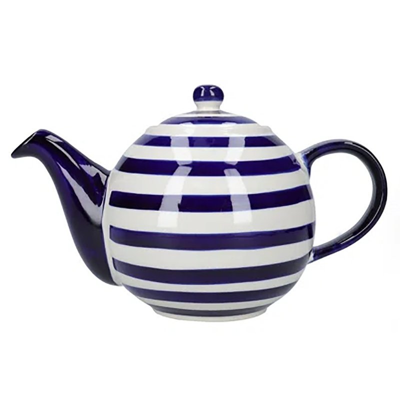 London Pottery / 蓝带地球仪茶壶 - 茶具/茶杯 - 陶 蓝色
