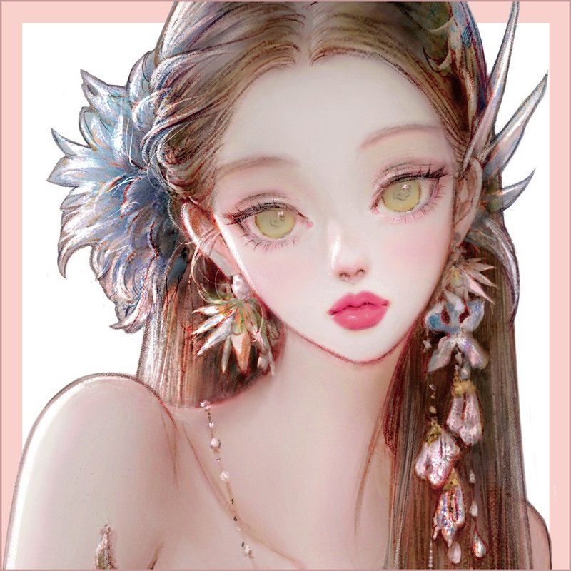 （新）妮莉莎 - 贴纸 - 纸 蓝色