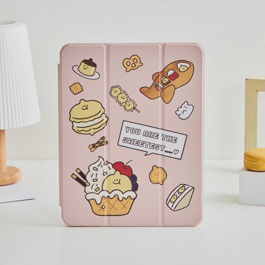 Second Morning甜点乱花强悍磁吸iPad三折保护壳 - 平板/电脑保护壳 - 塑料 多色
