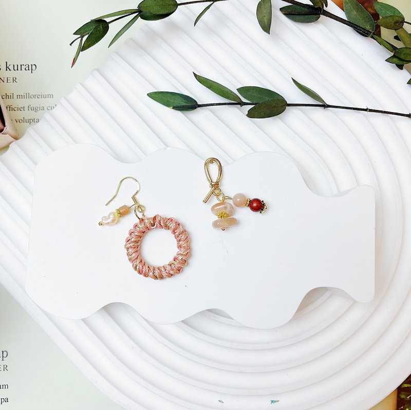 串串手作|森森不息系列-编织耳环课程(高阶手作课程) - 金工/饰品 - 半宝石 