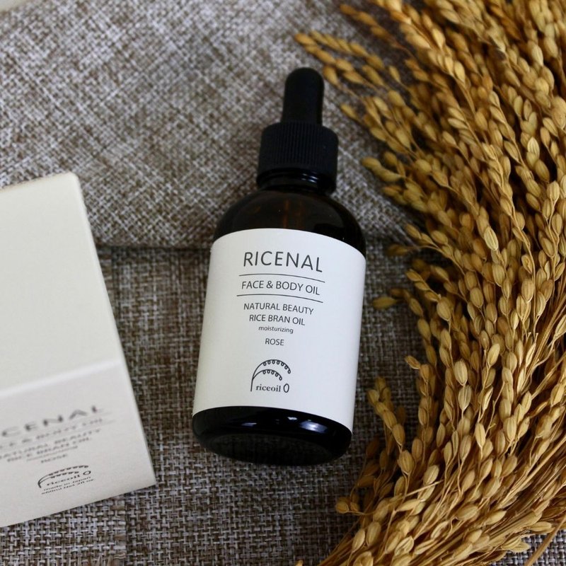 日本RICENAL-米糠保湿精华油-60mL (滴管) 送礼 推荐 - 身体护肤/按摩油 - 浓缩/萃取物 咖啡色