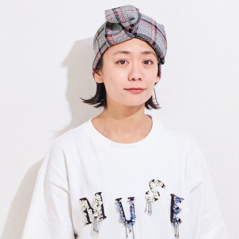 女款头带 包头巾 浴巾图案发带 化妆沐浴和服发带 - 发带/发箍 - 棉．麻 