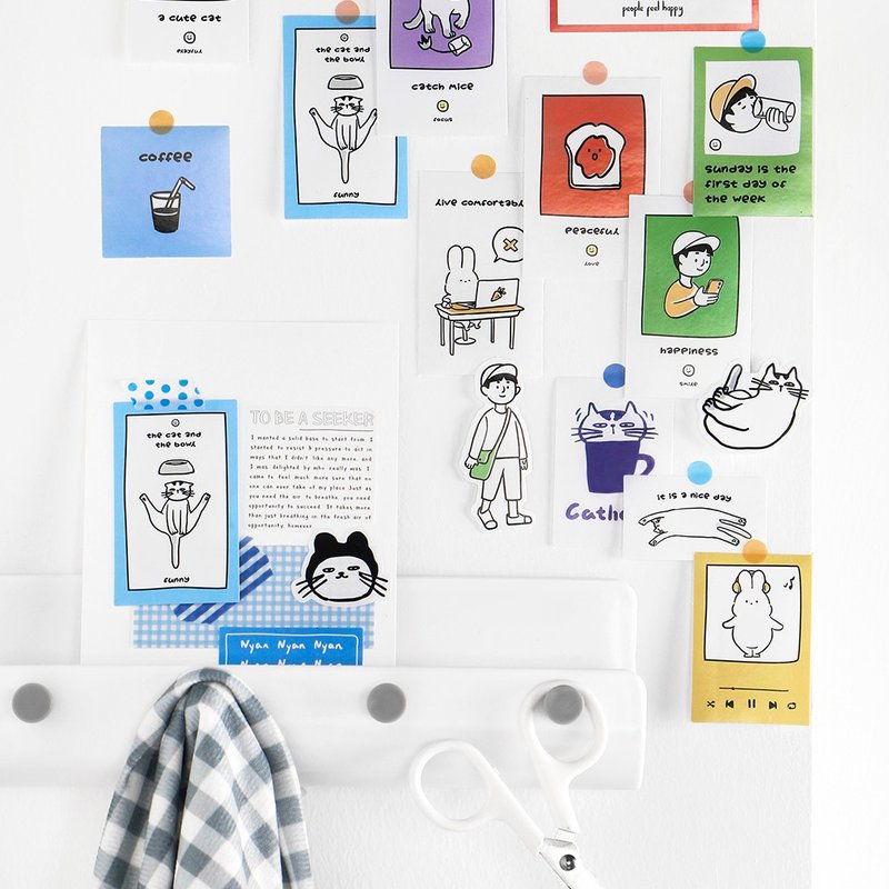 Infeel.Me暖空 贴纸包【生活速写】手帐装饰不干胶贴纸包 - 贴纸 - 纸 