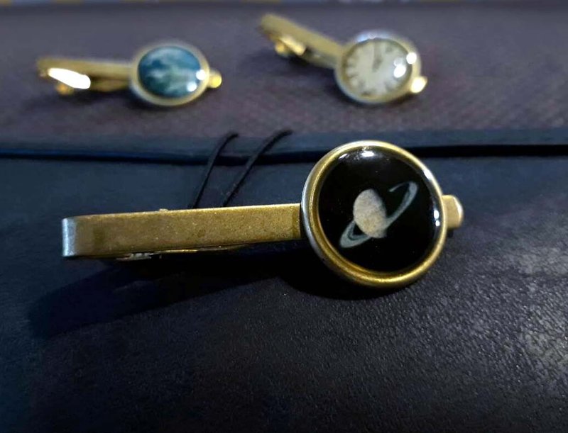 行星 领带夹 Tie Clips - 领带/领带夹 - 铜/黄铜 金色