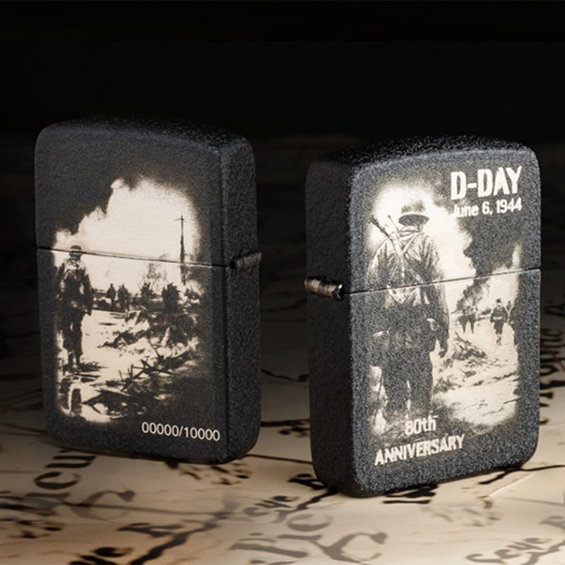 【ZIPPO官方旗舰店】诺曼第登陆行动80周年纪念版防风打火机46261 - 其他 - 铜/黄铜 黑色
