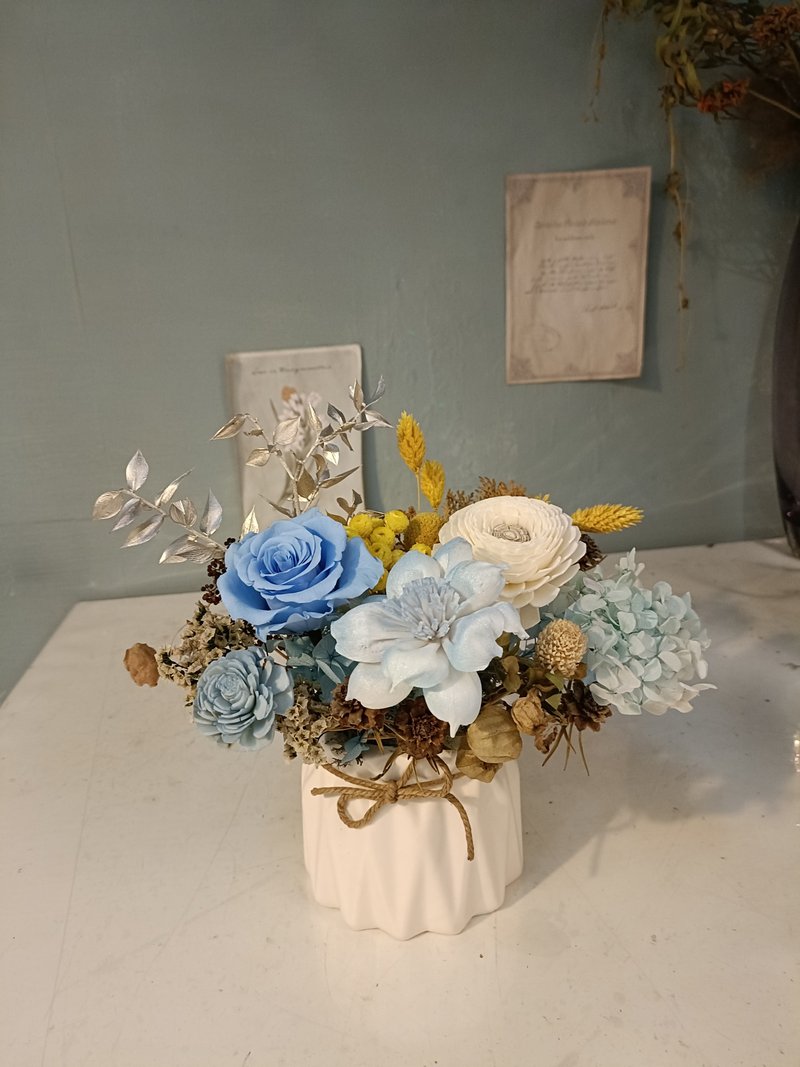 生日、祝贺干燥花盆花 - 干燥花/捧花 - 植物．花 