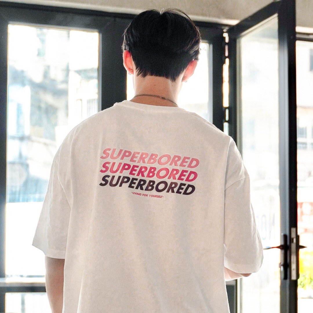 【CREEPS】Superbored 宽松重磅印花T恤 210g - 男装上衣/T 恤 - 棉．麻 多色