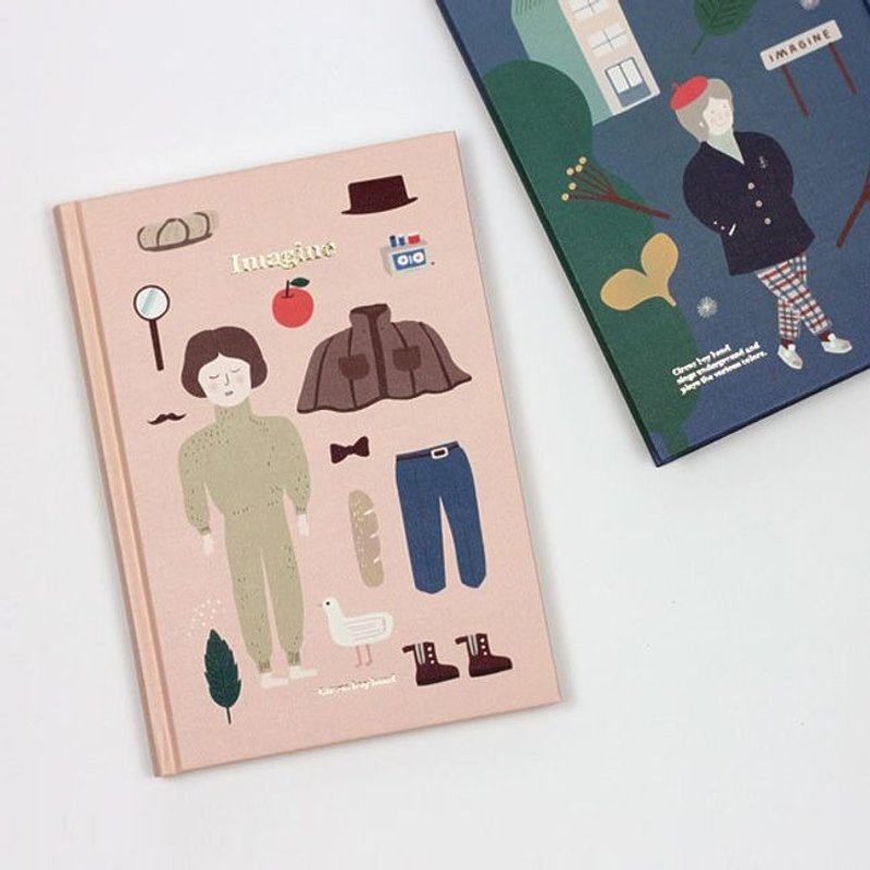 CBB马戏团男孩-imagine05周计划精装本-今日穿搭,CBB42830 - 笔记本/手帐 - 纸 粉红色