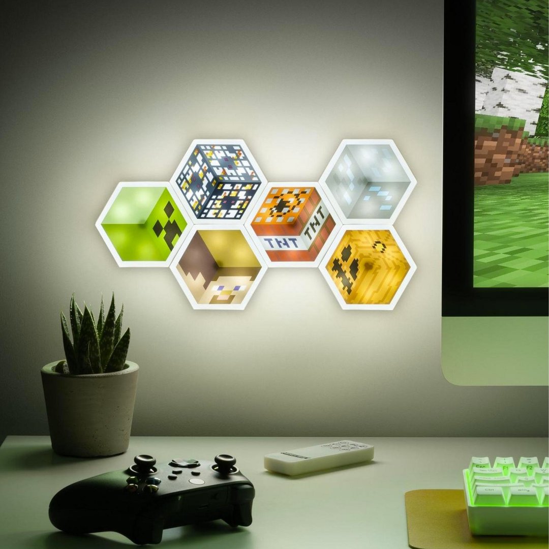 【圣诞预购】官方授权Minecraft创世神六边形灯板套装 - 灯具/灯饰 - 塑料 多色