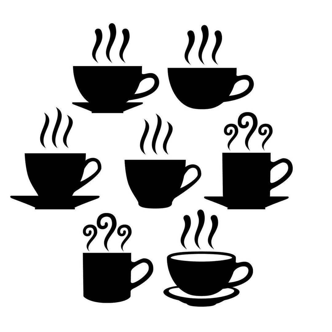 Coffee cup svg, tea cup svg, teacup svg, coffee cup eps, tea cup eps, teacup - 图文模板设计 - 其他材质 
