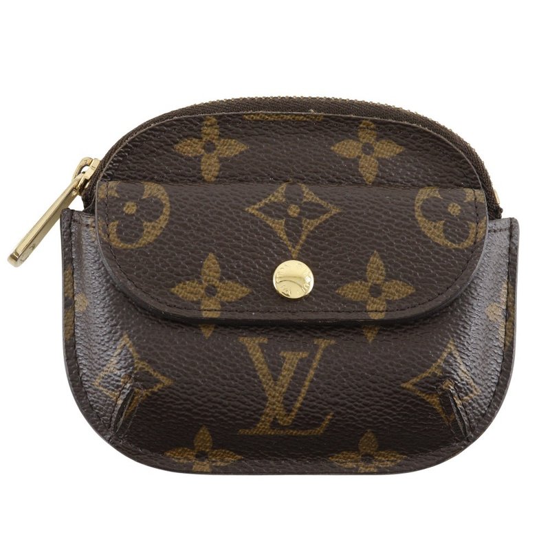 【日本直送】路易威登 LOUIS VUITTON Portefeuille Coin 零钱包 稀有 M60025 Monogram CA0076 女款【二手】 - 零钱包 - 人造皮革 咖啡色