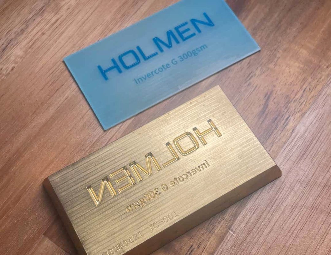 浮雕铜模具 (雕刻版) 浮雕 3D Embossing - 卡片/明信片 - 铜/黄铜 卡其色