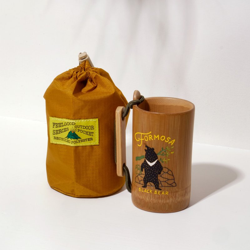 凹豆口袋包 - M - 束口袋双肩包 - 环保材料 