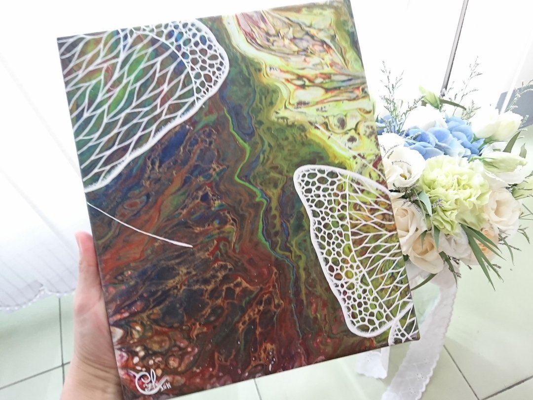 蝴蝶绘画－用爱亲吻大地7 - 海报/装饰画/版画 - 棉 多色