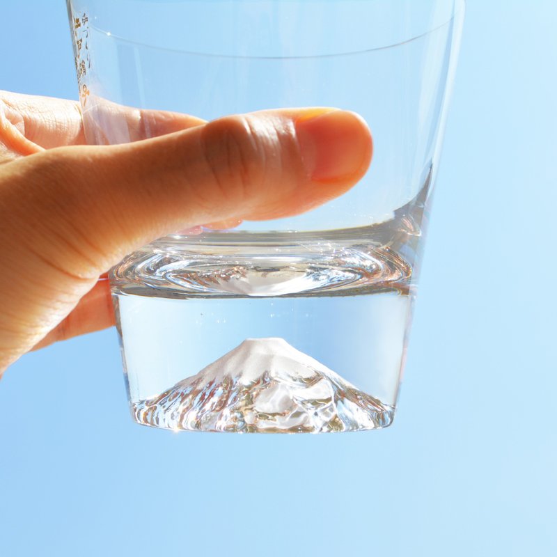 Edo Glass Fuji On-The-Rocks Glass Mt.Fuji|Traditional Crafts - 玻璃杯 - 玻璃 透明