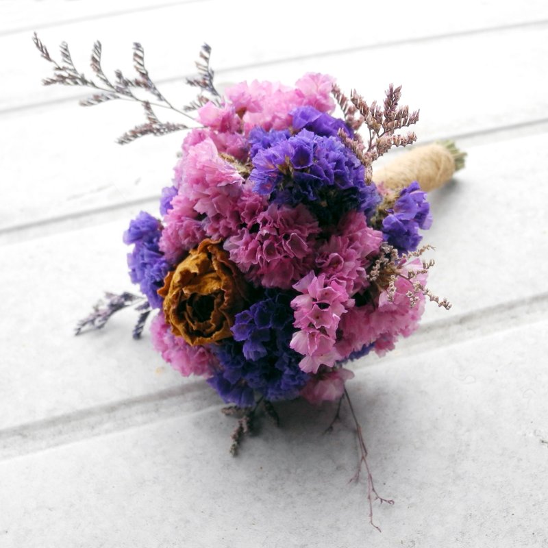 星辰花小捧花 适合花童使用 干燥花 情人节/母亲节/生日/毕业/摆饰/周年纪念 - 植栽/盆栽 - 植物．花 紫色