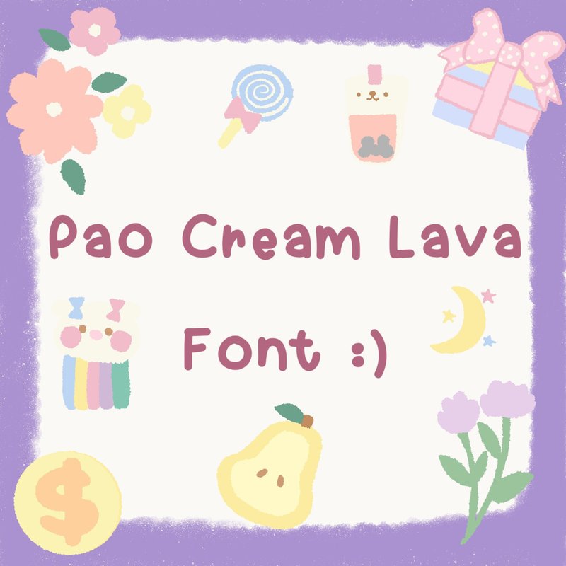 Pao Cream Lava手写字体，泰文字母，英文英泰 - 其他数码商品 - 其他材质 