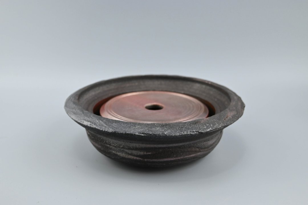 柴烧两件式茶盘 日式茶盘 壶承【臻麟陶艺】 - 茶具/茶杯 - 陶 
