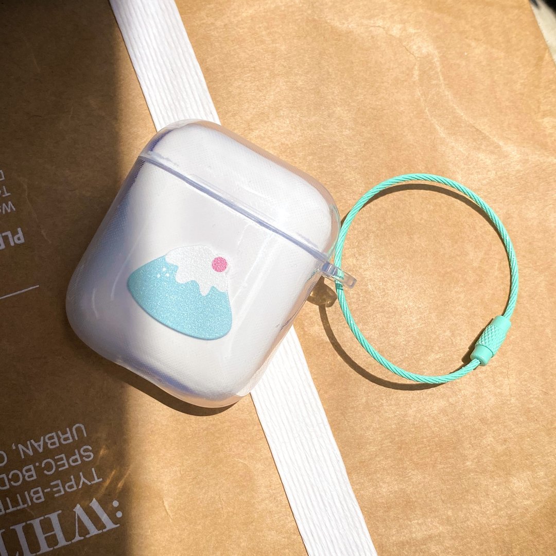 富士山 の 小饭团 / AIRPODS 保护套 - 透明 - 耳机收纳 - 塑料 透明