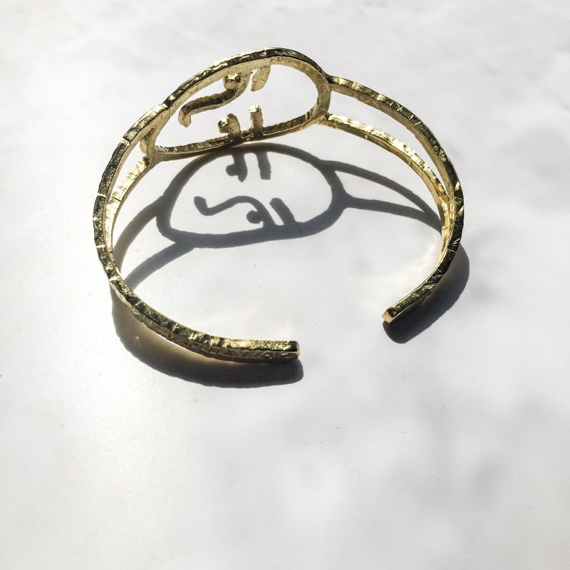 Human face Bangle - 手链/手环 - 其他材质 