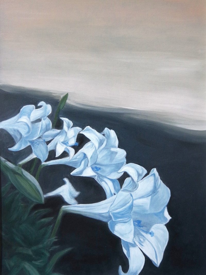 *迷雾系列-野百合呼啸*手绘油画  非印刷品 - 海报/装饰画/版画 - 纸 