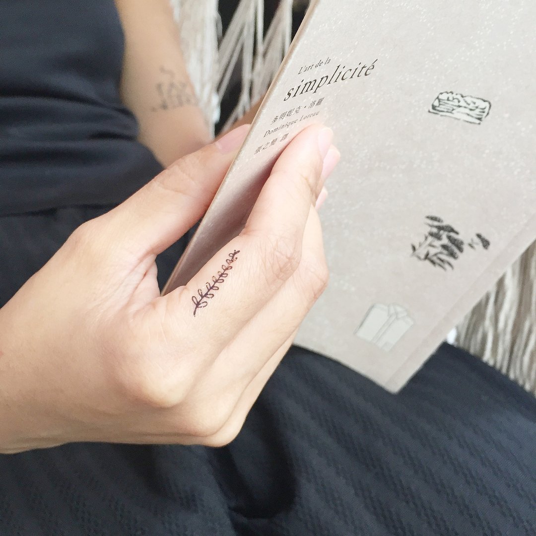 小清新花草系纹身贴纸 / 手绘刺青 / tattoo sticker / 三送一 - 纹身贴 - 纸 