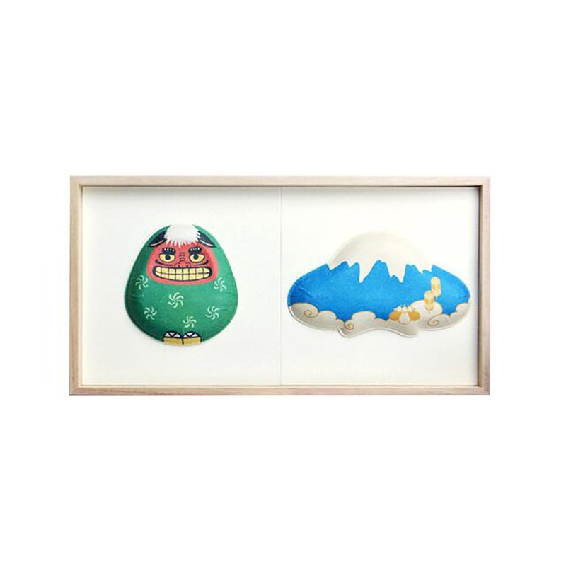 Washi Wall Decoration - Fukura, 2 kinds of lion dance, Mt Fuji - 墙贴/壁贴 - 纸 