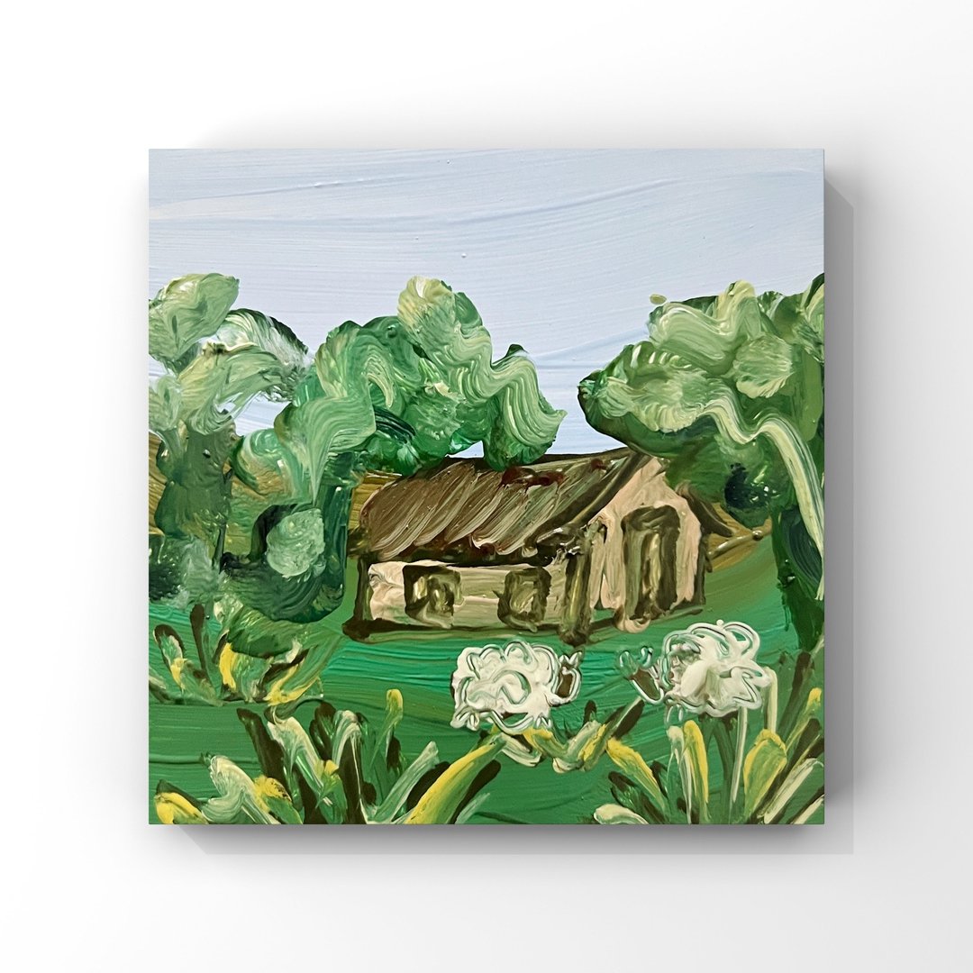 爱尔兰小屋艺术爱尔兰自然风景原创油画羊画 - 海报/装饰画/版画 - 其他材质 多色