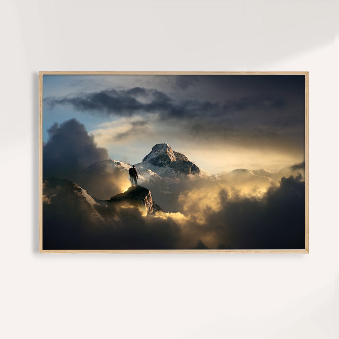 云端之巅 Summit of Light / 山岳摄影风景挂画 画芯 海报 - 海报/装饰画/版画 - 纸 