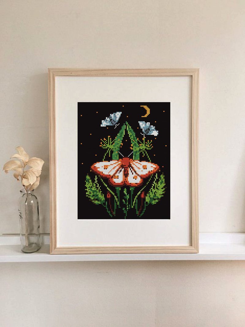 十字绣图案神秘的夜晚简单十字绣 - 其他数码设计 - 其他材质 