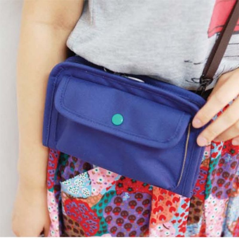 Dessin x Jamstudio-美好假期随身包-海军蓝,JSD75376 - 侧背包/斜挎包 - 其他材质 蓝色