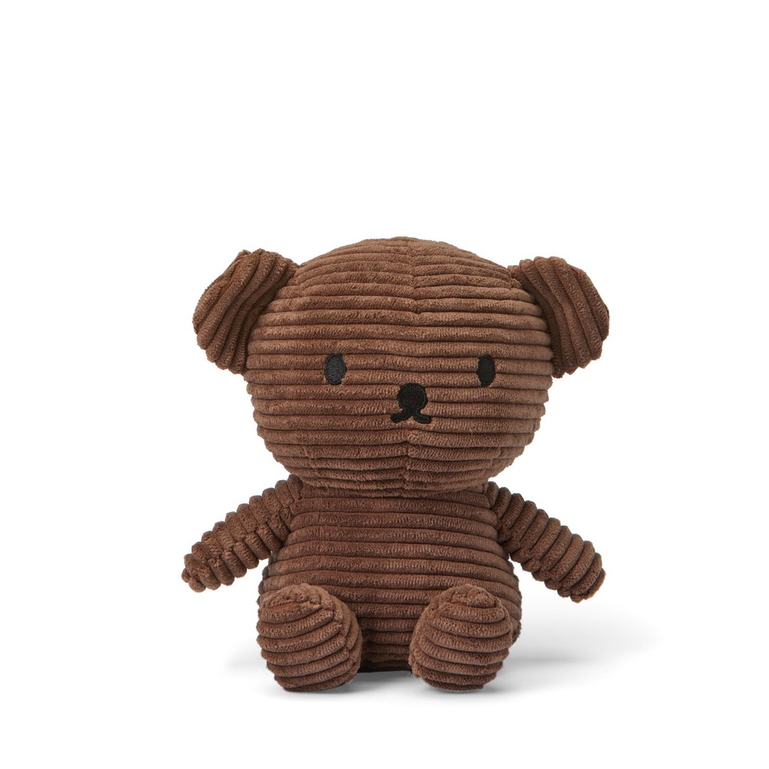 荷兰 Bon Ton Toys | Boris熊 灯芯绒娃娃 咖啡色 17cm - 玩偶/公仔 - 其他材质 咖啡色
