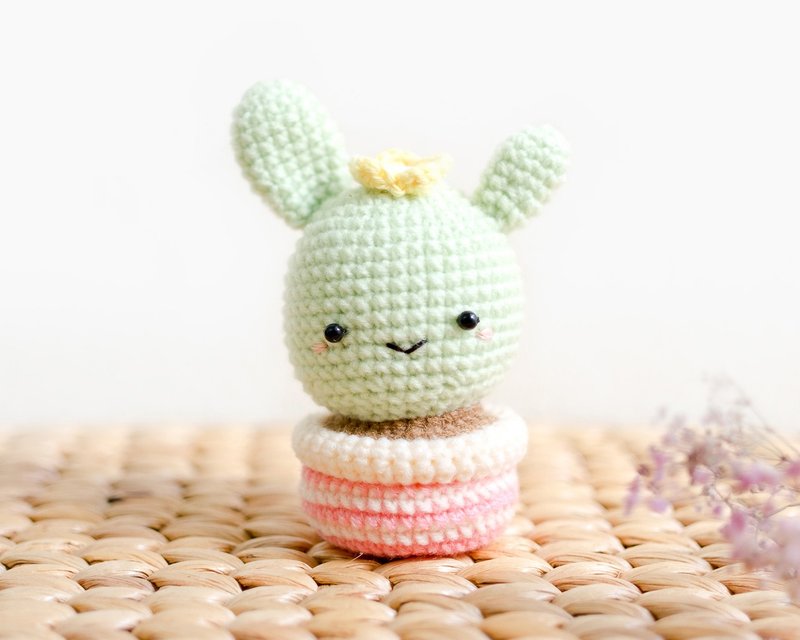 Amigurumi pincushion_Cute Cactus Lover No.1 - 玩偶/公仔 - 其他材质 绿色
