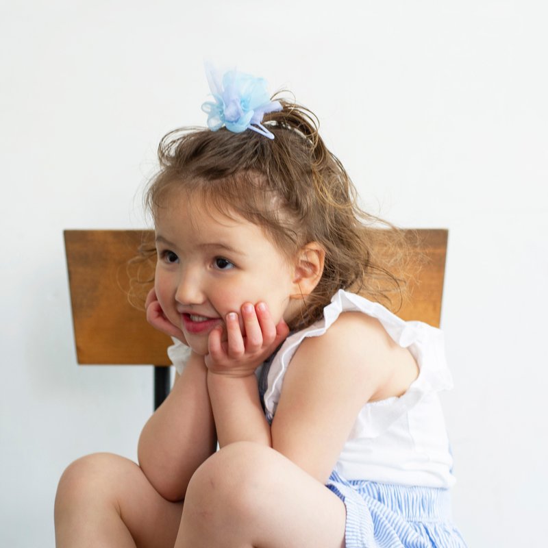 儿童 | 编织发夹 | 美人鱼 |蓝 - 婴儿帽/发带 - 其他人造纤维 蓝色