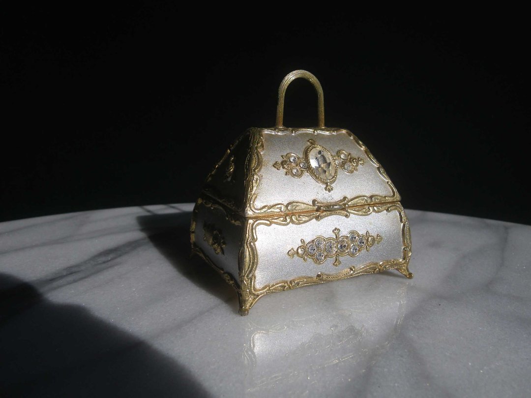 【老时光 OLD-TIME】早期二手日本制厚重小款音乐珠宝盒 - 收纳用品 - 其他材质 多色