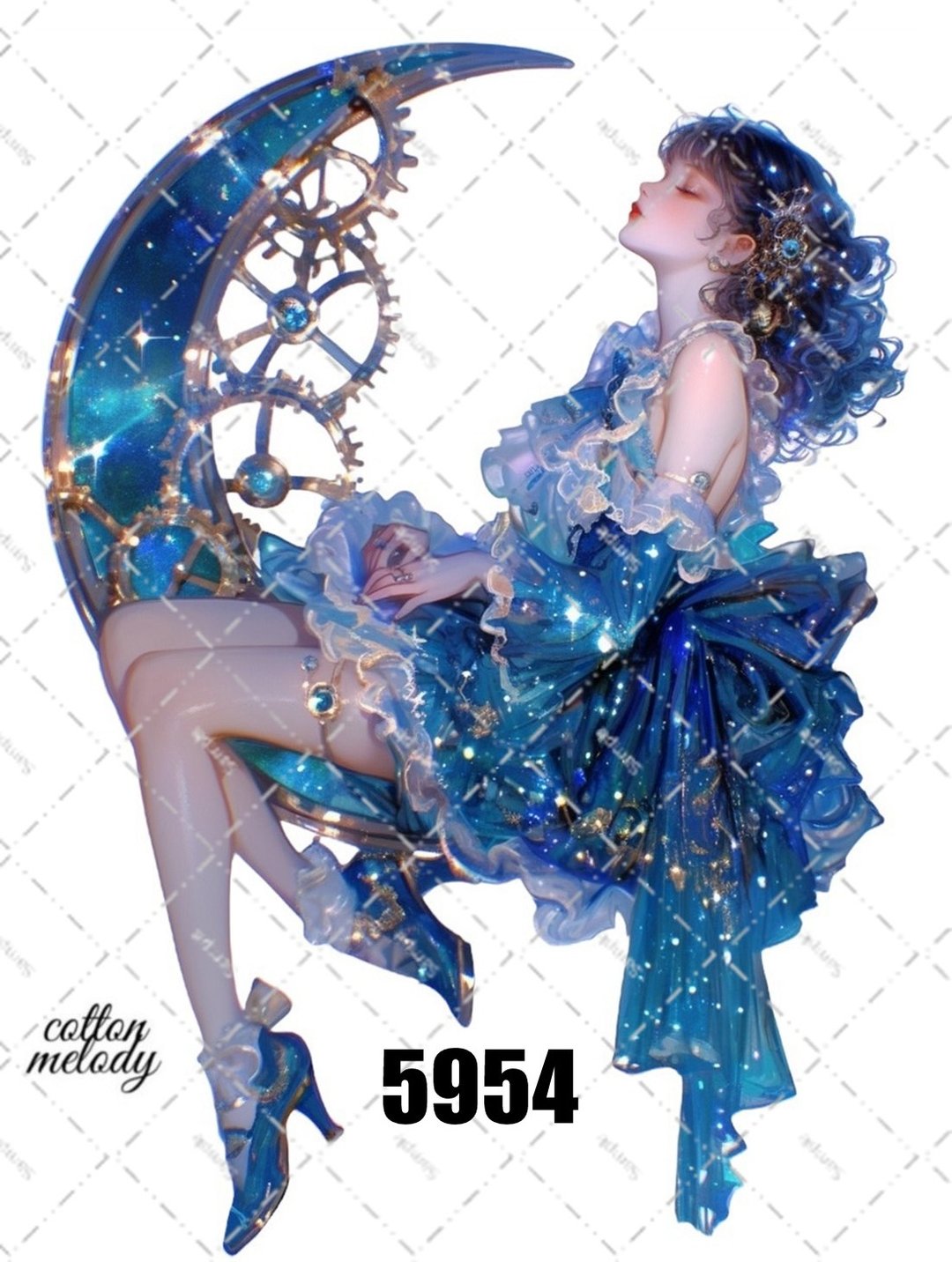 original sticker no.5954 人物贴纸 原创贴纸 人物贴纸 女孩贴纸 原创人物贴纸 - 贴纸 - 纸 