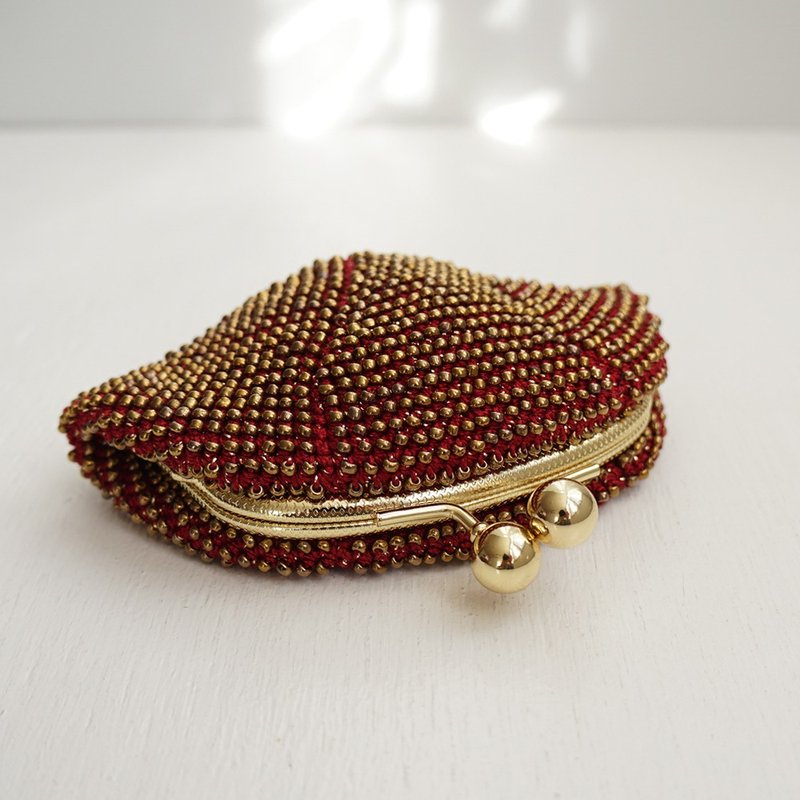 Ba-ba handmade Beads crochet pouch No.1838 - 零钱包 - 其他材质 金色