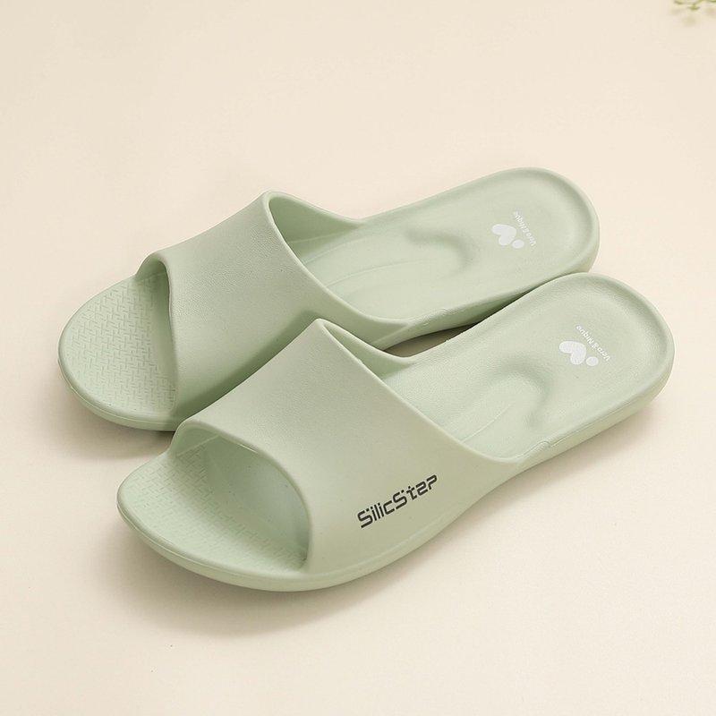 【维诺妮卡】SilicStep 硅晶减塑简约室内拖鞋-浅绿 德国iF设计奖 - 室内拖鞋 - 塑料 绿色