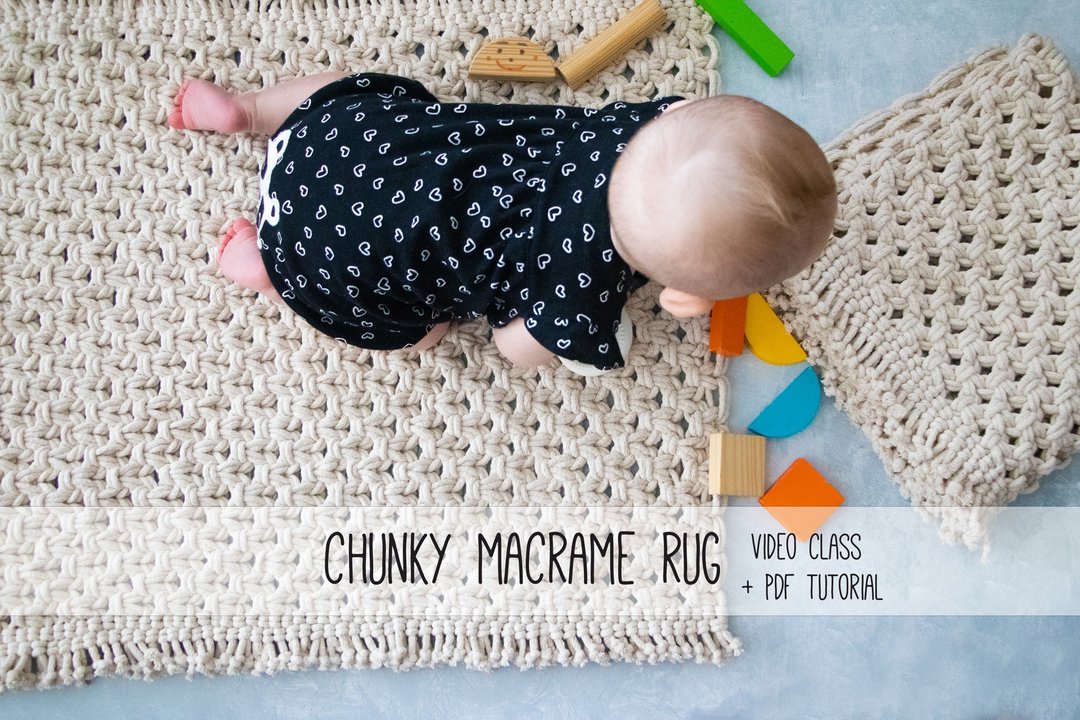 Macrame Rug Pattern, Macrame Pattern, Macrame PDF - 地垫/地毯 - 棉 