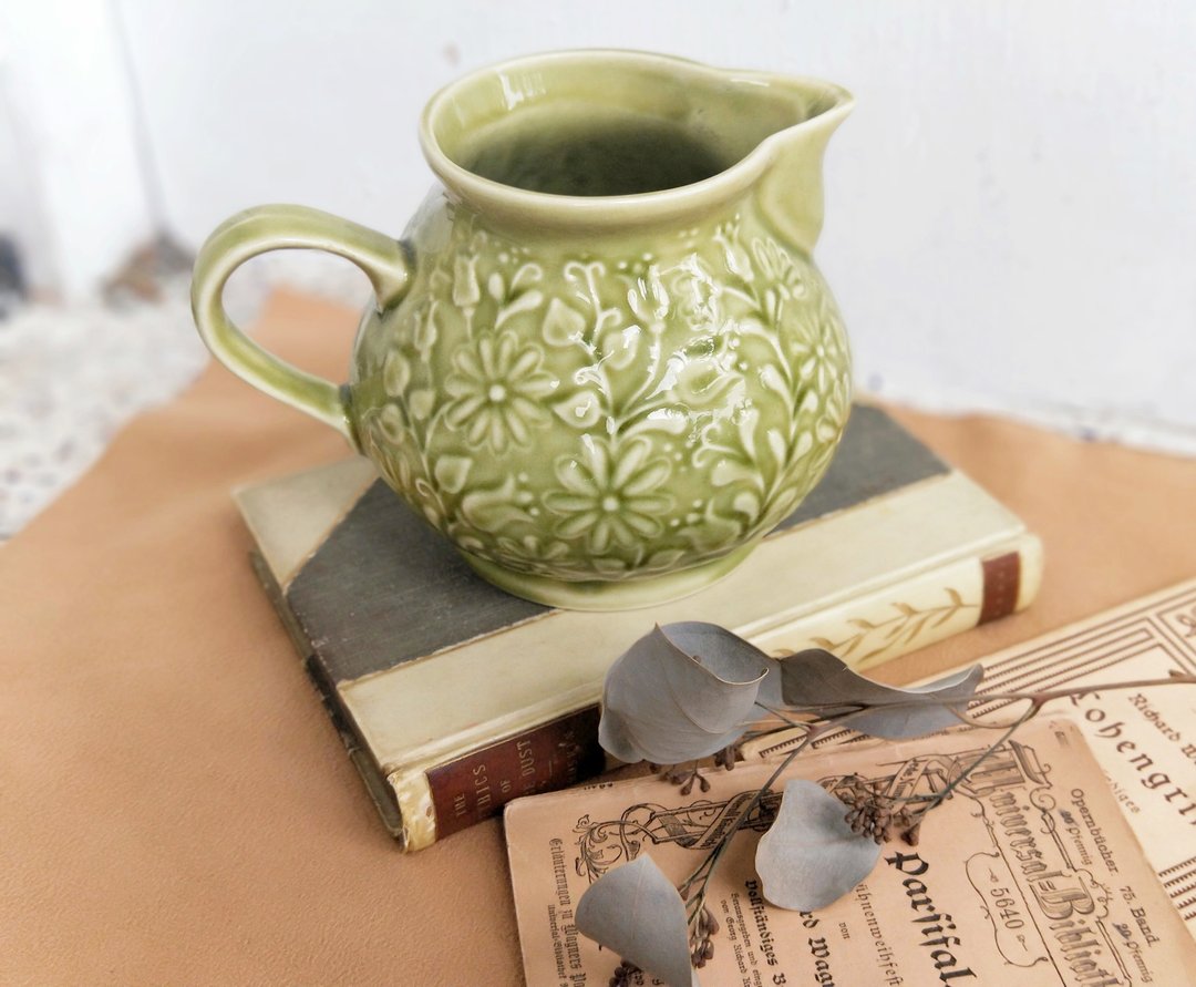 【好日恋物】东德古件 陶瓷茶壶/奶壶 - 茶具/茶杯 - 陶 绿色
