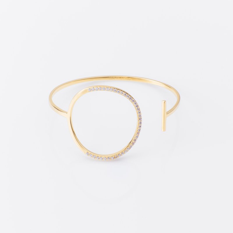 时尚内敛 / Verra cuff - 手链/手环 - 其他金属 金色