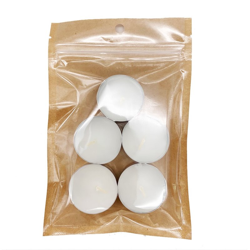 HAPPYMT火漆章封蜡好朋友 小蜡烛5入 - 蜡烛/香氛/手工皂 - 蜡 白色