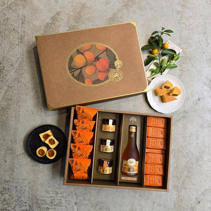 桔锋礼盒LB3(一口酥5入+ 金桔酥6入+综合果酱3入+自选)附提袋 - 蛋糕/甜点 - 新鲜食材 